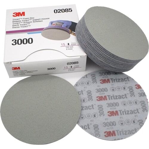 15 Pieces(A Box) 3M Trizact Pyramid Disc Sponge Sandpaper 3000#-(02085) 5000#-(30662) Precision Grinding