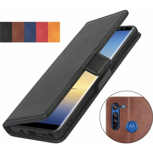 Pu leather Fitted Case for Motorola Moto G8 card holder Wallet Cover Short-buckle Flip book holster protective phone bag case GG