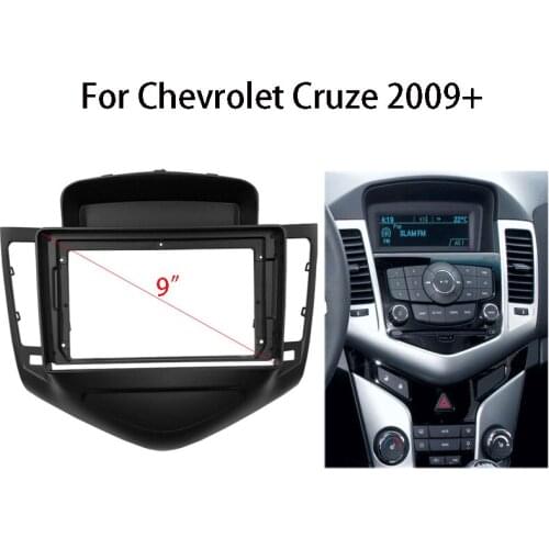 9 inch Car Radio Fascia For Chevrolet Cruze 2009+ Stereo Panel Mounting Bezel Faceplate Center Console Holder Frame Kit