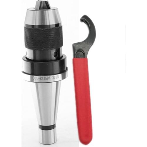 1set NT30 APU16(1-16mm) NT30 APU13(1-13mm) NT40 APU16 arbor keyless dirll chuck self-tight holder for CNC machine tools