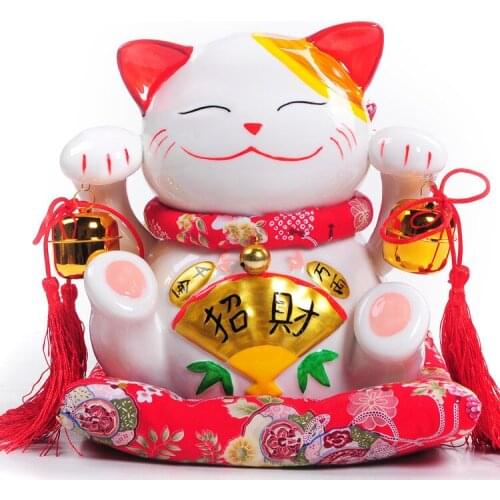 The latest left Zhaocai right big cat congratulation Zhaofu piggy opened decoration