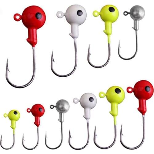 Htdob Jig Head Hook 1.75g 3.5g 5g 7g 10g 14g Fishing Hook Lead Jig Lure Hard Baits Soft Worm Fishing Tackle For Ice Fishing Lure