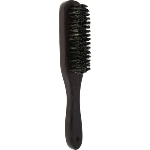 Hair Brush Wood Handle Bristles Beard Brush Comb Detangling Straightening