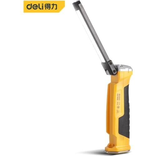 Deli Dual-Illumination Work Light LED Portable Spotlight Super Bright Led Work Light Rechargeable for Outdoor Camping Lampe