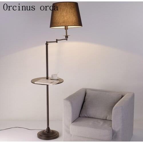 Floor lamp simple living room shelf lamp Nordic study bedroom creative vertical lamp floor lamp
