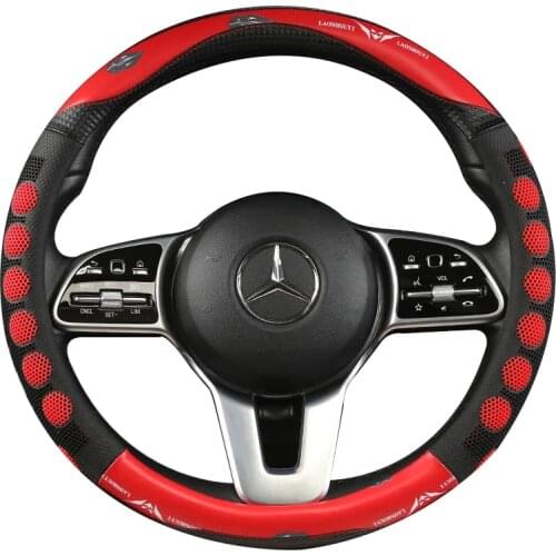 Four seasons universal linen non-slip and sweat-absorbent car steering wheel cover