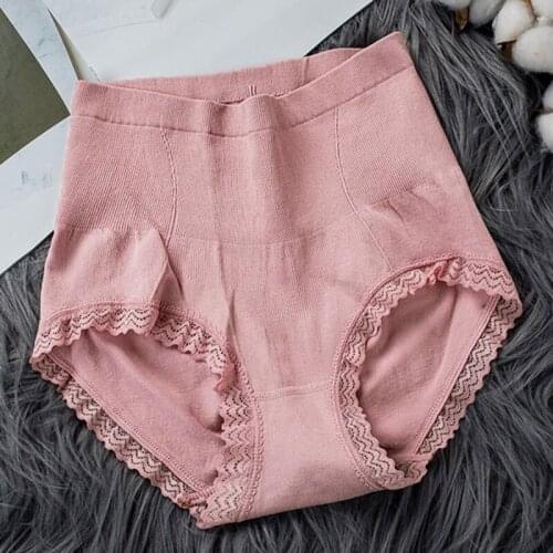 Women Lace Panties Underwear High Waist Plus Size Ladies' Briefs Lingerie Woman Shorts Female Slimming Shapewear Panty