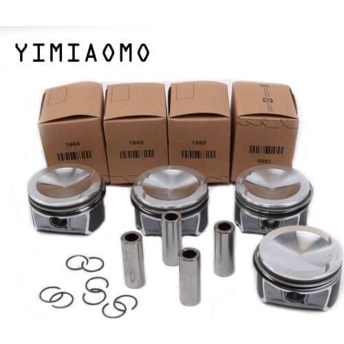 06D107066L Car Pistons & Rings Assembly Φ82.51mm / Φ21mm For VW Golf Scirocco 2.0 R AUDI S3 TTS 2.0TFSI Seat Cupra R 06D107066H
