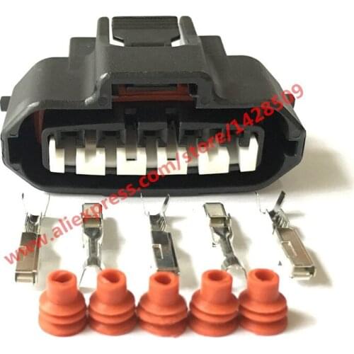 5 Sets 5 Pin Engine Plug Female Housing Wire Harness Connector Ignition Air Flow Meter Socket For Toyota