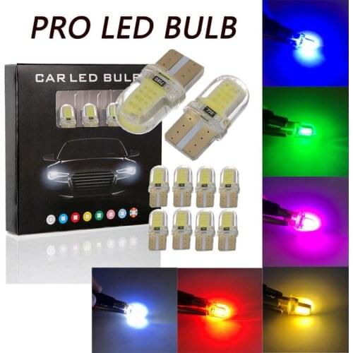 1PCS T10 COB LED Side Wedge Reading Light W5W Car Width Lamp License Plate Light Auto Trun Signal Light Bulb Auto Accessories