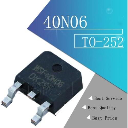 10PCS SUD40N06-25L TO-252 40N06 TO252 SUD40N06 40N06-25L