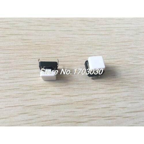 20pcs Momentary Tact Tactile Push Button Switch 12 x 12mm x 8mm 4 Pin DIP w Cap