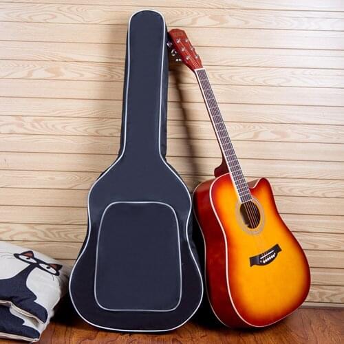 41inch Oxford Fabric Acoustic Guitar Bag Soft Case Double Shoulder Straps Padded Guitar Waterproof Backpack 3mm Cotton