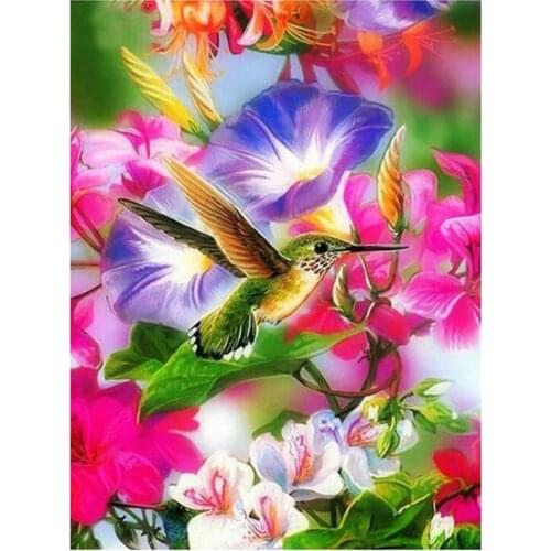 5D DIY Full Square/Round Drill Diamond Painting Flower Bird landscape Daimond Mosaic Diamant Embroidery Room Decoration GSF406