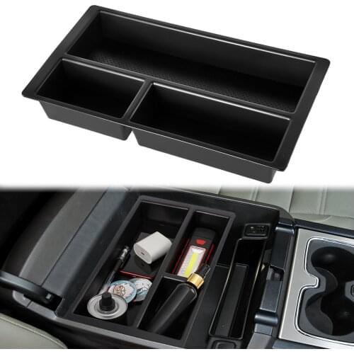 Car Center Console Storage Box Tray Container Bin Armrest Organizer Case For Chevy Silverado/Suburban/Tahoe For GMC Sierra/Yukon