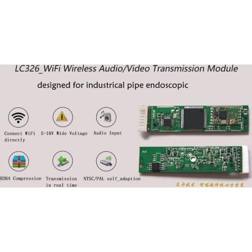 LC326_wireless WiFi video transmission module/WIFI image transmitter/transfer CVBS to WIFI /AV to WIFI