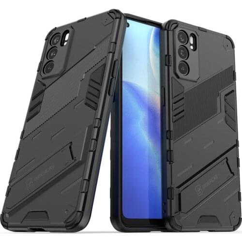 PUNK Phone Case For OPPO Reno6 5G Case For OPPO Reno6 5G Cover Cases Armor PC Shockproof TPU Protective Bumper For OPPO Reno6 5G
