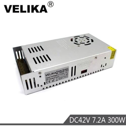 Single Output 42V DC Power Supply Switching 7.2A 300w Led Driver Transformer 110V 220V AC to DC42V SMPS For CCTV CNC Steppers