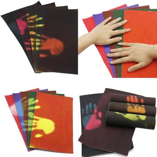 David angie 20*33cm Thermosensitive Color Change PU Leather For DIY Temperature Sensing Thermal Sensor Heat Cover,1Yc3781