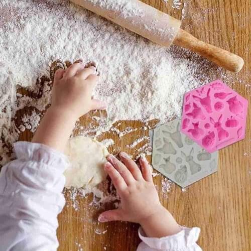 Cute Forest Animal Silicone Mold Animal Mould Woodland Decorative Cake Fondant Accessories Cake Decorating Tools Kitchen M8I9