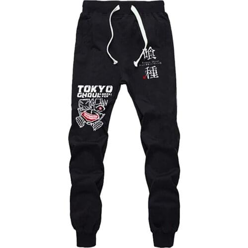 Men Clothing 2020 Tokyo Ghoul Anime Sweatpants Joggers Elastic Waist Pants Cosplay Costume Sport Jersey Trousers Fashion