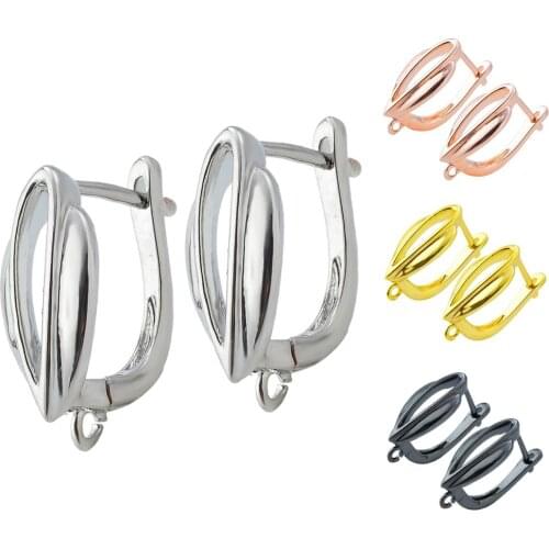 Simple Brass Jewelry Hollow Earrings Hook Hypoallergenic Womens Accessories Accessories Earrings Tassel DIY Handmade Findings