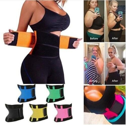 Richkeda Store Women Waist Cincher Fitness Waist Trainer Body Shaper Girdles slimming Belt Corset Waist Trimmer Modeling Strap