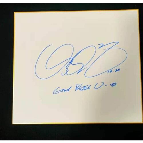 Hand signed Park Bo Gum autographed shikishi card art board K-POP 052021A