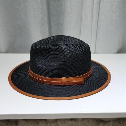 Panama Hat Summer Sun Hats For Women Men Beach Straw Hat Fashion UV Sun Protection Travel Cap Chapeu Feminino 2021