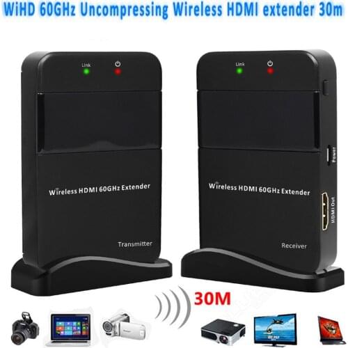 HD Video/Audio Signal Transmission System HDMI 1.4 3D Wireless HDMI extender 30m/98ft Full HD 1080P HDMI Transmitter Receiver
