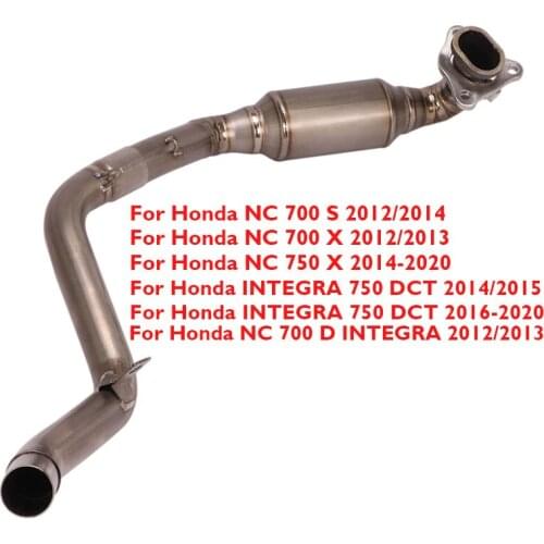 Motorcycle Exhaust Pipe Connector Link Pipe Slip on Header Connection Link Pipe for Honda NC700S NC750S NC700X NC750X