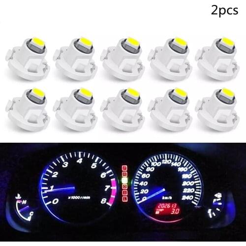 2pcs T3 T4.2 T4.7 Led Bulb Super Bright 3030 Chips Car Board Instrument Panel Lamp Auto Dashboard Warming Instrument Lamp 6000K
