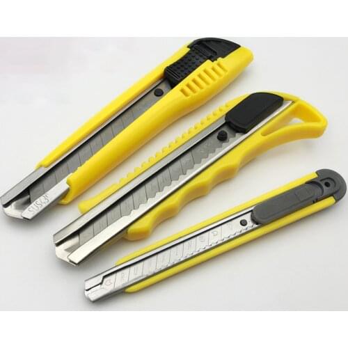 18mm/9mm Retractable Knife with TPR Handle SK5 Steel Blade Blade Storage Design Utility Knife Paper Cutter Art Knife For Gift