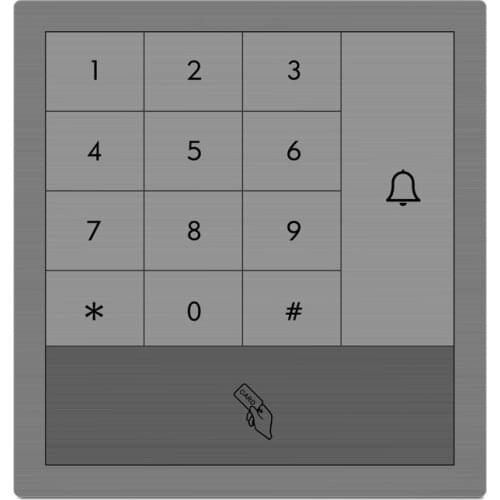 High Quality 125Khz EMID RFID Touch Key Standalone Access Control Keypad Wiegand Reader Wg26_out