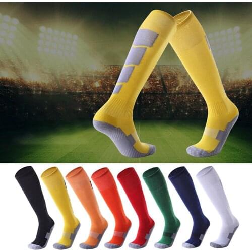 High quality Professional Adult Breathable Football Soccer Sports Training Men Sports High Tube Socks