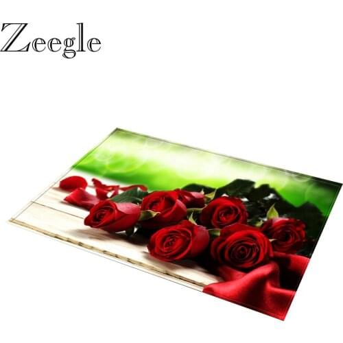 Zeegle Funny Floor Mat Anti-slip Bathroom Doormat Outdoor Mat Absorbent Indoor Rug Foot Mat Washable Hallway Rug Bedroom Carpet