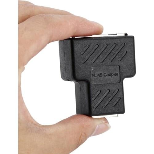 1PCS New 1 to 2 LAN Ethernet Network RJ45 Splitter Extender Plug Adapter Connector RJ45 Network Tee Head Z07 Drop shipping TSLM2