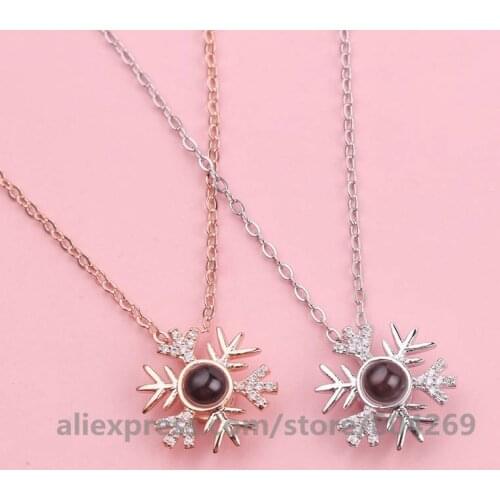 100 Languages I Love You 520 Necklaces Romantic Love Memory Pendant Choker Lady Girl Valentine Flower Day Gift