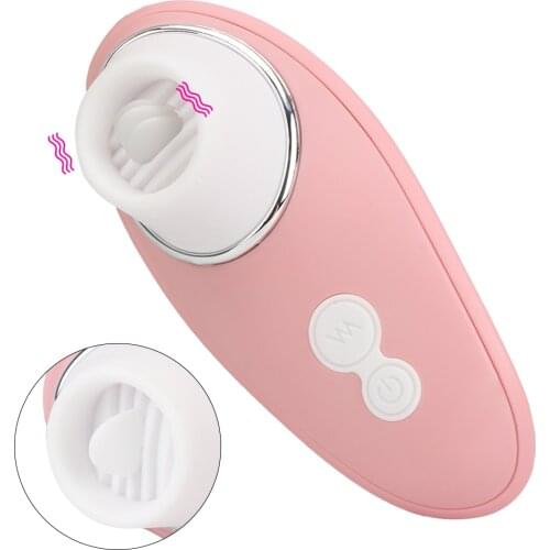 12 Frequency Tongue Oral Licking Vibrator Female Masturbator Nipple Sucker Massage Sex Toys for Women Clitoris Stimulator
