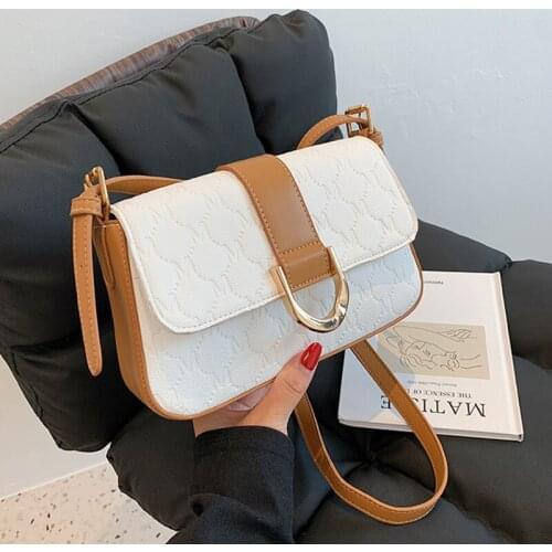 2021 New Flap Crossbody Bags For Women Fashion Letter Design Lady Shoulder Bag Brand Luxury Messenger Bag Female Armpit Handbags