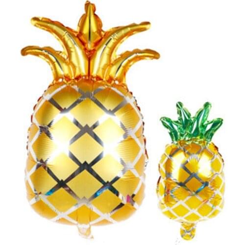 5 pcs New Mini Golden Pineapple Balloon Fruit Aluminum Foli Balloon Event Ceremony Birthday Party Decoration Balloon Wholesale