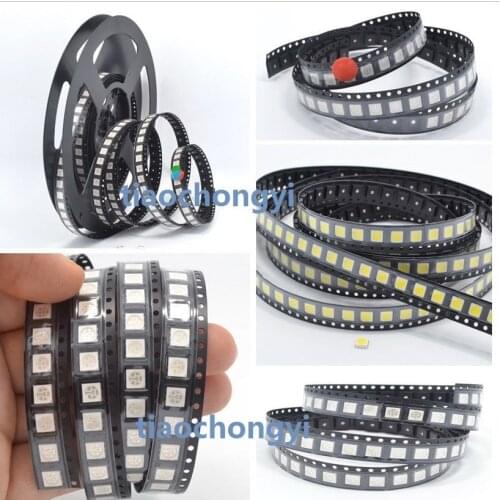 5050 SMD SMT LED Ultra Bright RGB Red Green Blue white Light Diode Lamp PLCC-6
