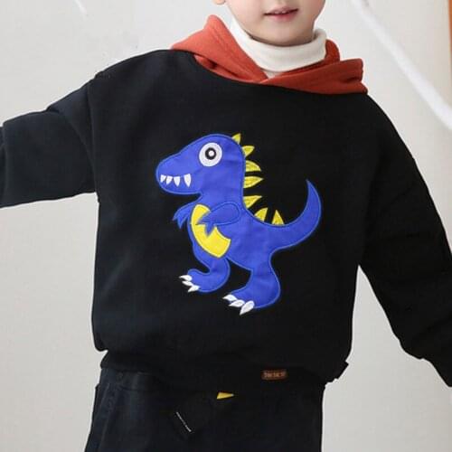 Cartoon Dinosaur patch decorative clothes Tyrannosaurus Rex sew on embroidery patches for clothing boy children DIY jacket
