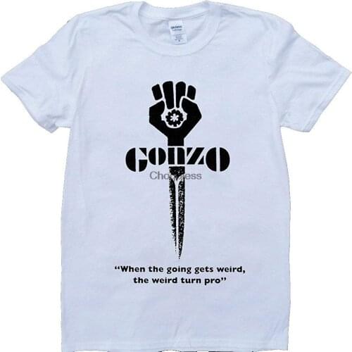 Gonzo Hunter S. Thompson Short Sleeve Crew Neck Custom Made T-Shirt