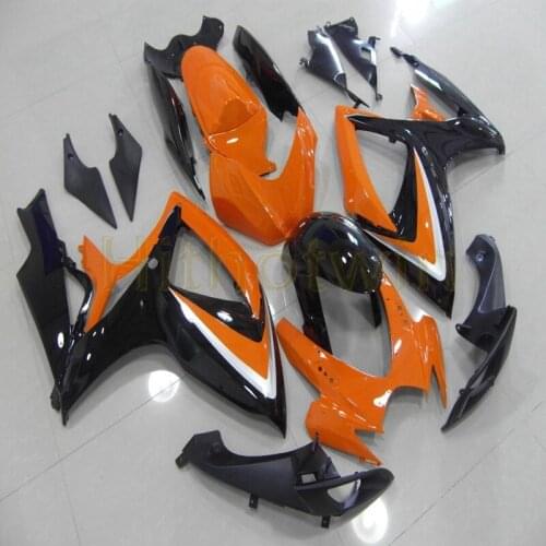 GSXR600 motorcycle fairings for GSX-R600750 2006 2007 K6 Body Kit motor panels+Botls+orange black GSX-R750 fairing