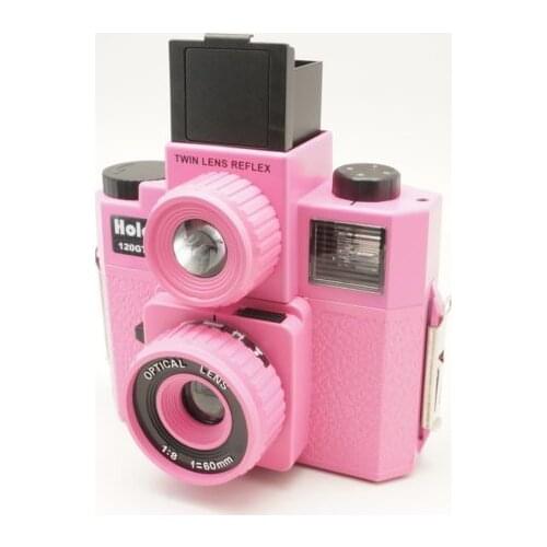 HOLGA 120TLR / 120 TLR Twin Lens Reflex Medium Format Film Pink Lomo Brand new