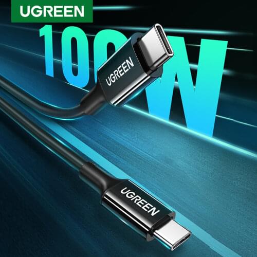 UGREEN 100W USB C to USB C Cable PD Fast Charging Cable 5A 100W Type C Cable for MacBook iPad Pro Fast Charger PD Cable USB C