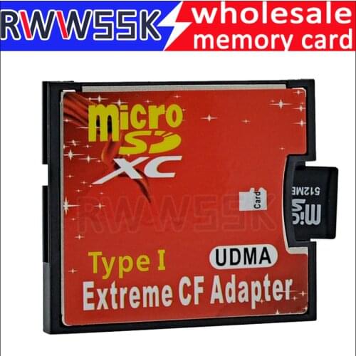 Micro SD SDHC SDXC TF card to CF Adapter MicroSD to Extreme Compact Flash Type I Card up to 256GB