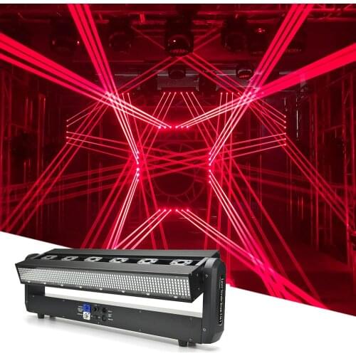 6 Eyes Laser Strobe Beam 3in1 Light Disco Running Horse Strobe Party KTV Sacnning LED Beam Laser Light For DJ Concert Club Bar