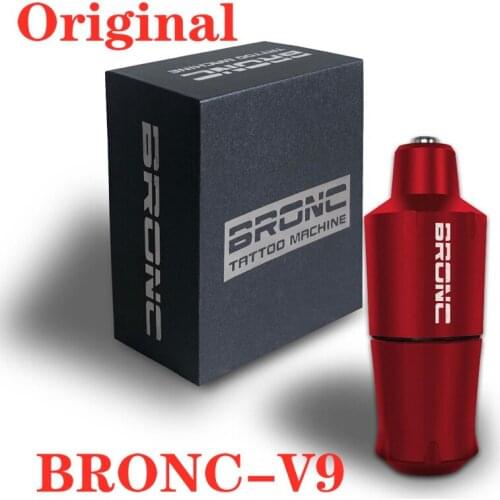 2021 New Hot Sale Mini BRONC-V9 Rotary Tattoo Machine Short Pen Swiss Motor Powerful Quiet 4.0mm Stroke Free Shipping